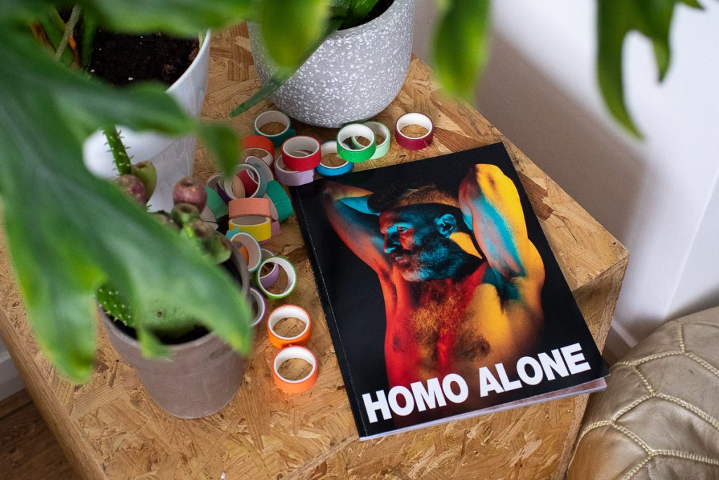 picture of the cover of the homo alone magazine